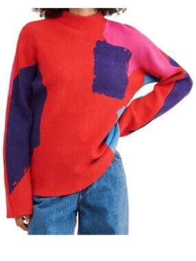 Saemdi Abstract Geo Pullover